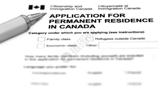 用银圆珠笔填写的签证申请表图片