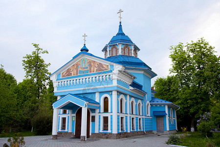 霍奇夫拉切乌克兰乌克兰东正教在Mukacheve背景