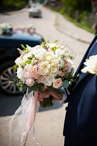 新娘的美丽婚礼花束图片