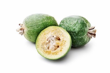 Feijoa食用绿色水果背景图片