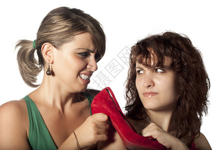 两个女人为了一只鞋而战图片