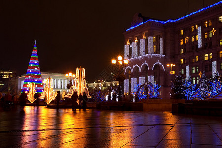 乌克兰基辅圣诞节独立广图片