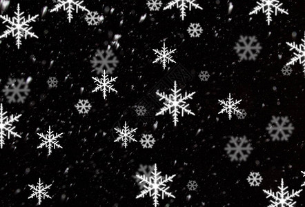 圣诞节背景和飘落的雪花图片