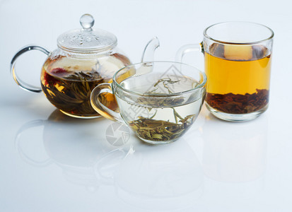 不同种类的茶叶黑色图片