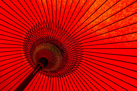 日本传统红伞背景图片
