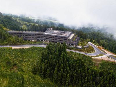 葡萄牙亚速尔群岛圣米格尔岛被废弃的旅馆图片