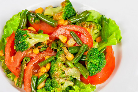 膳食蔬菜沙拉混合物图片