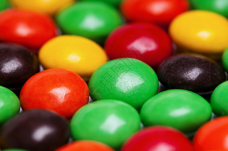 彩色糖果涂层巧克力甜图片