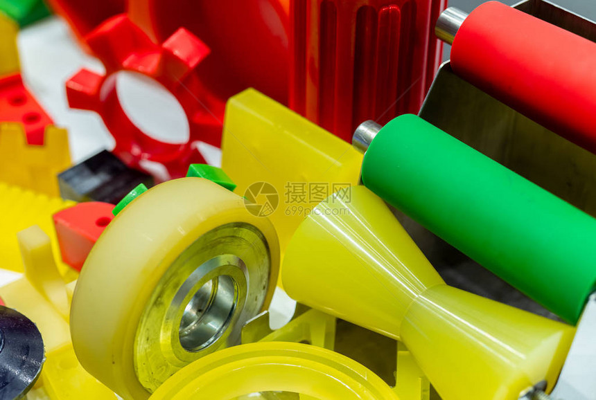 工程塑料用于制造业的塑料材全球工程塑料市场概念聚氨酯和abs塑料零件材料图片