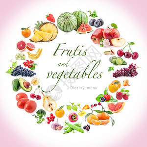 水果和蔬菜食物背景图片