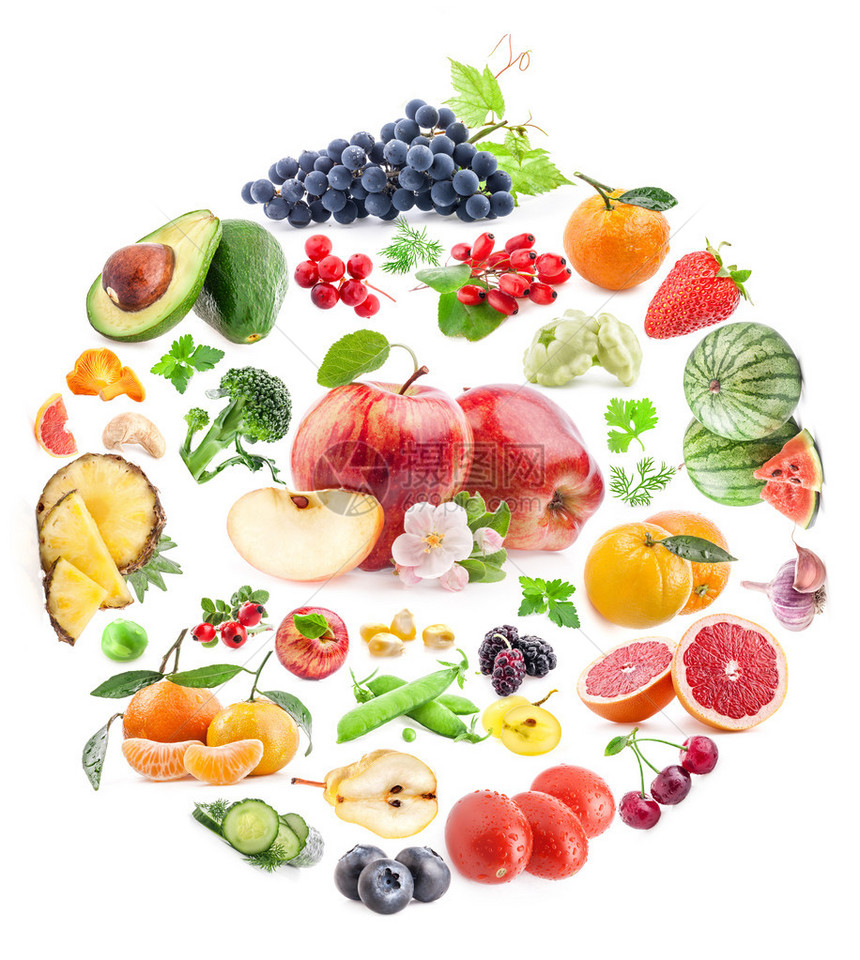 水果和蔬菜食物背景图片