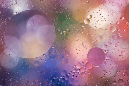 彩色模糊的泡沫图片