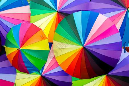 彩色伞式背景颜色图案色彩图片