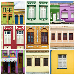 巴西阿雷亚市殖民房屋的多图片