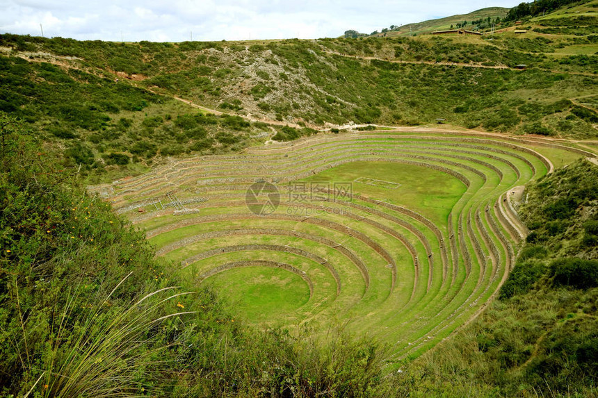 秘鲁库斯科地区Cusco考古遗址MorayInca农图片