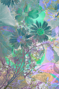 艺术花卉抽象背景图片