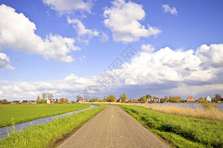 荷兰春季典型的荷兰杜丘图片