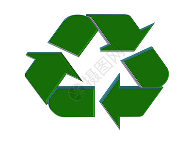 3d回收符号背景图片