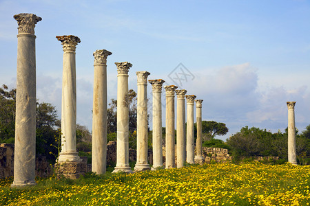 北塞浦路斯Salamis历图片