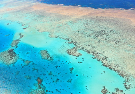 大堡礁航空观点澳大利亚昆士兰市世界图片