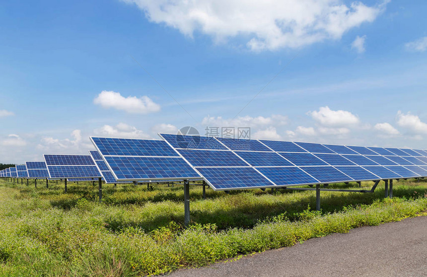 太阳能发电站太阳能电池的替代可再生能源图片