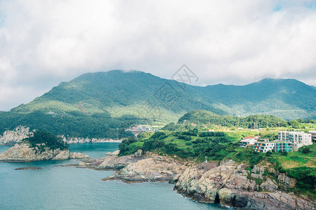 从韩国Geoje的Sinseondae观测平台高清图片