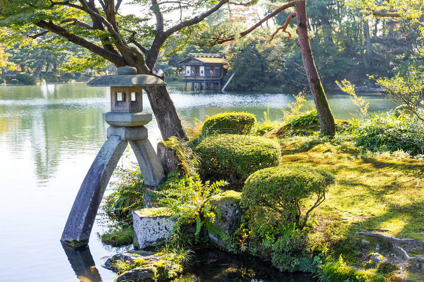 金泽市的日本庭园图片