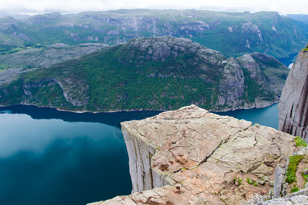 Lysefjord挪威的Preikest图片