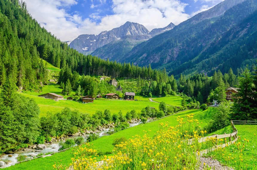 美丽的高山景观图片