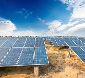 太阳能电池板生产清洁可持续可再生能源图片