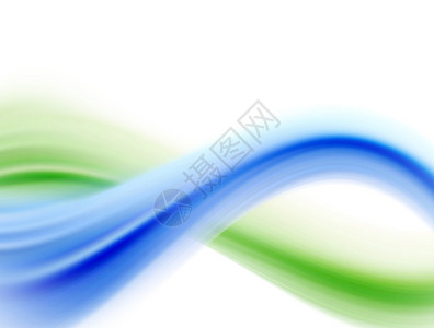 蓝色和绿色的抽象波浪动态背景图片