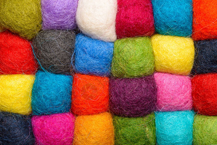 彩色羊毛背景合成羊毛纱球背景图片