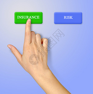 保险和风险的按钮图片