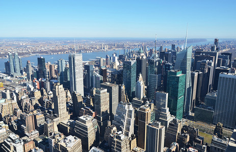 纽约曼哈顿的鸟瞰图图片