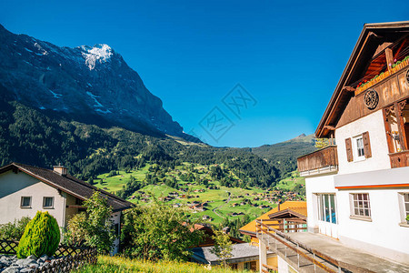 瑞士的Grindelwald村图片