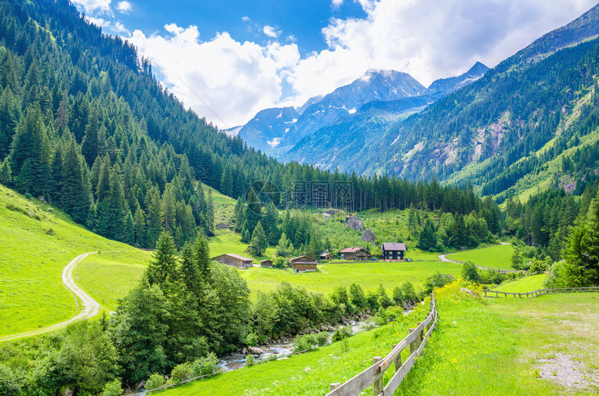 美丽的高山风景观图片