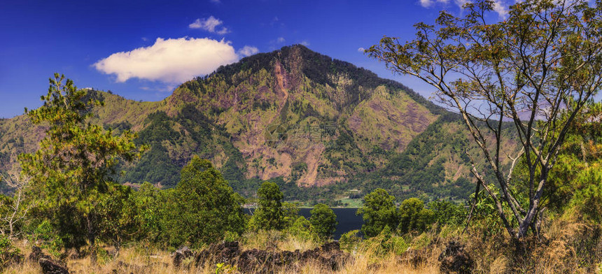 Kintamani山夏季风景图片