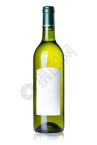 葡萄酒收藏绿色瓶中的白葡萄酒图片