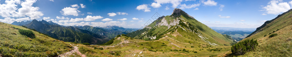 夏季山脊全景高塔特拉斯图片