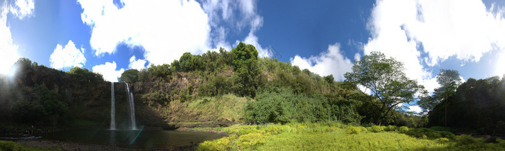 威陆亚瀑布背景图片