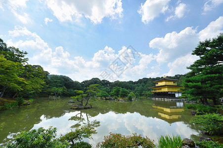 日本京都金宫寺庙银幕图片