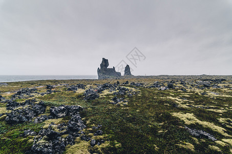 冰岛惊人的岩层图片