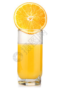 玻璃橙汁和切片橙子水图片