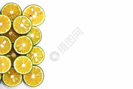 圆形天然新鲜橘子橙子柠檬图片