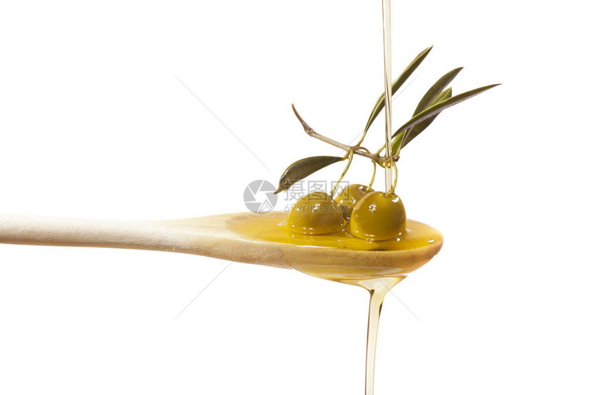 橄榄油喷气机用木勺图片