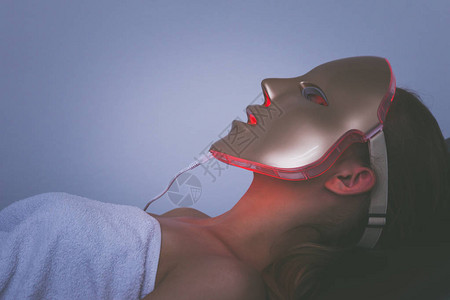 面部美容面具光子治疗Phodnprop背景图片