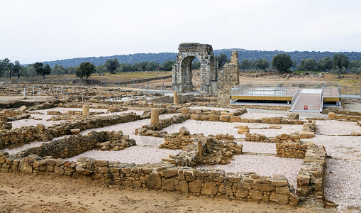 卡帕拉的罗马遗址位于卡萨布兰卡牧场图片