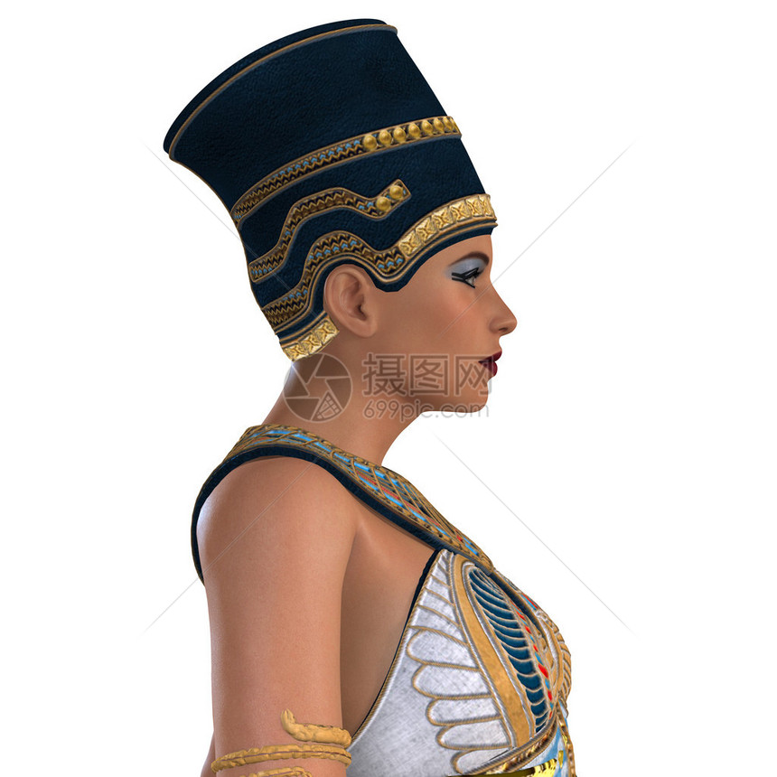 古埃及的女王纳费提Nefertiti在生命中可图片