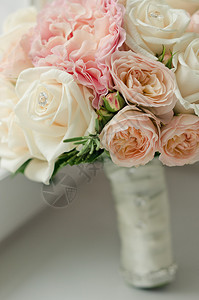 婚礼花束鲜花玫瑰背景图片