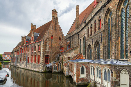 比利时布鲁日运河旧圣约图片